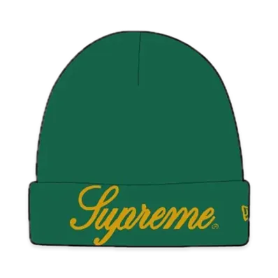Supreme New Era Script Beanie "Green"