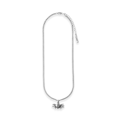X-Girl Women's Tribal Heart Charm Necklace "Silver"