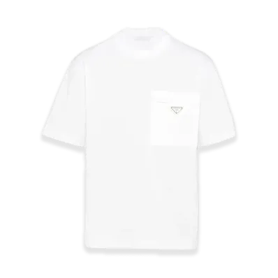 PRADA Re-Nylon x Jersey Tee "White"