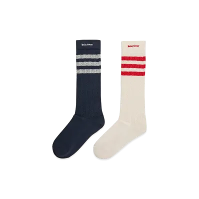 adidas x Wales Bonner Crochet High Socks "Chalk White/Night Navy"