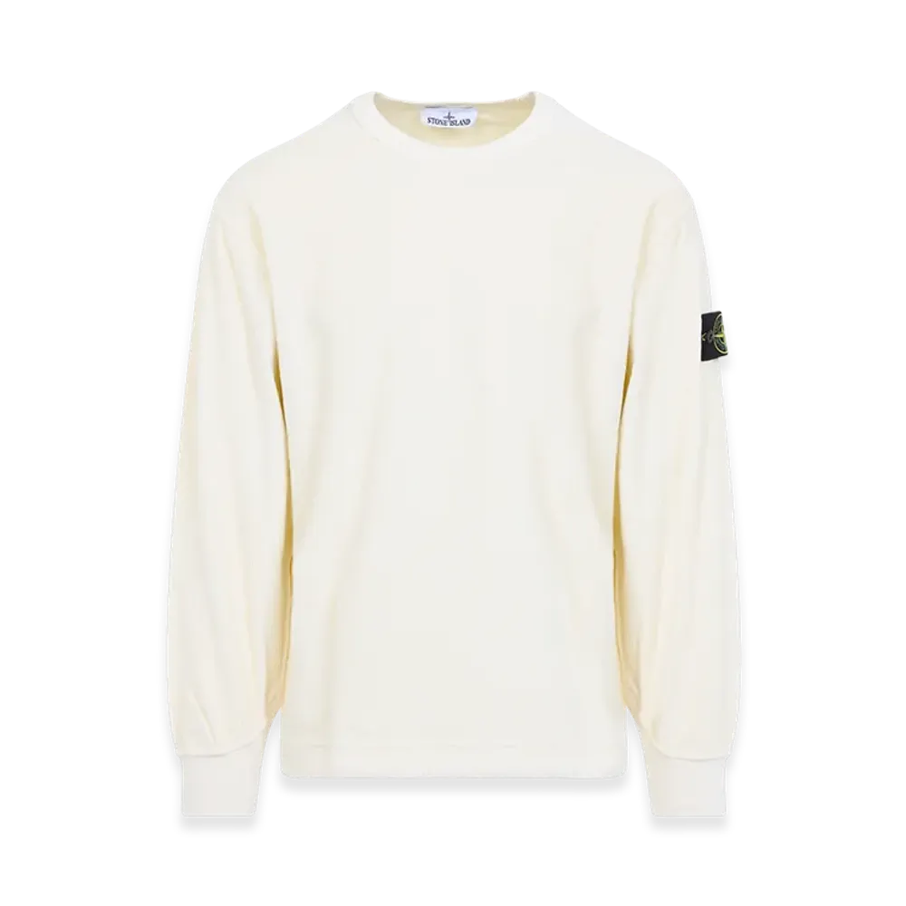 Stone Island Cotton Sweatshirt "White/Ivory"