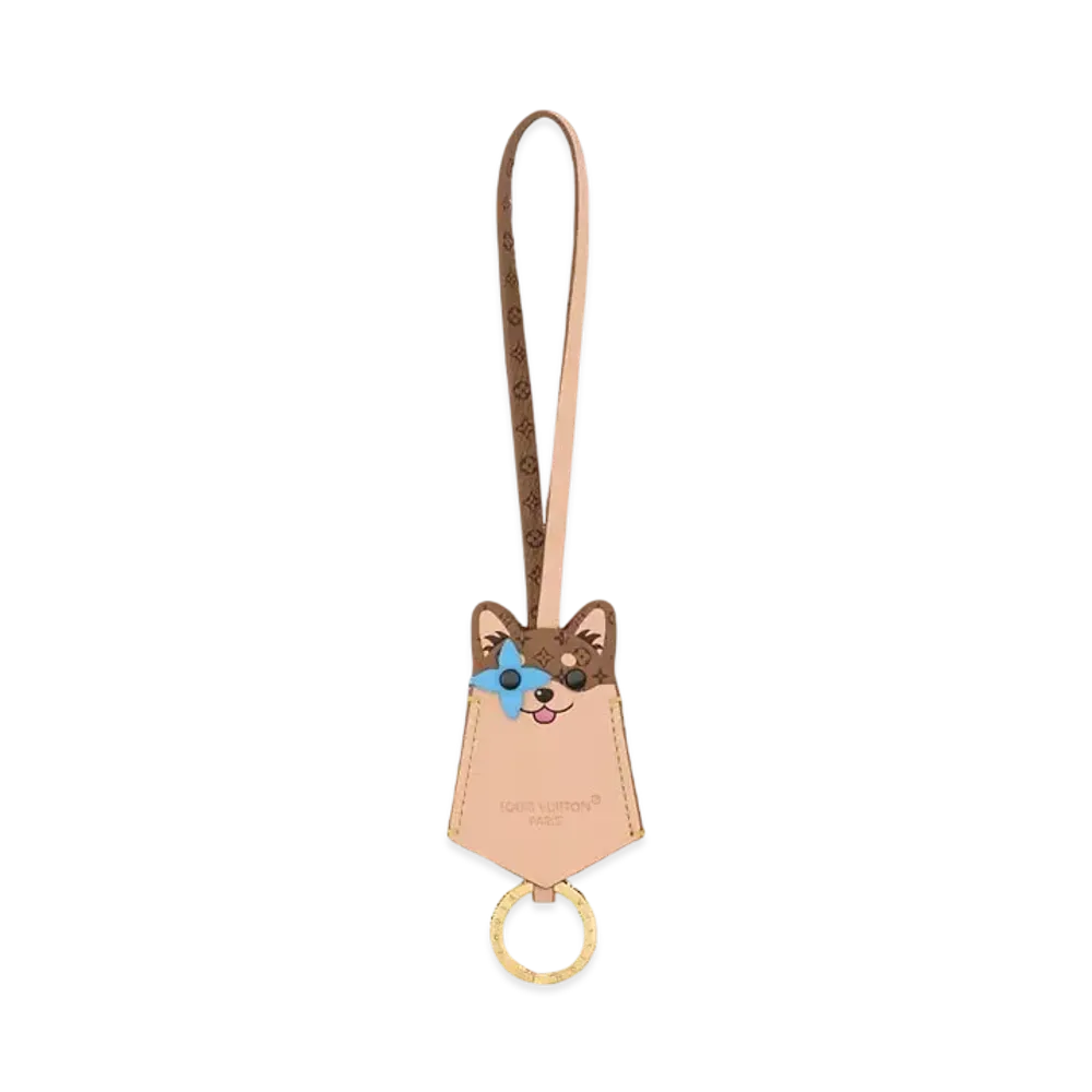 Louis Vuitton LV Dog Bag Charm "Creme"