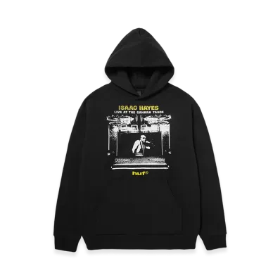 HUF x Isaac Hayes Tahoe Heavyweight Hoodie "Black"