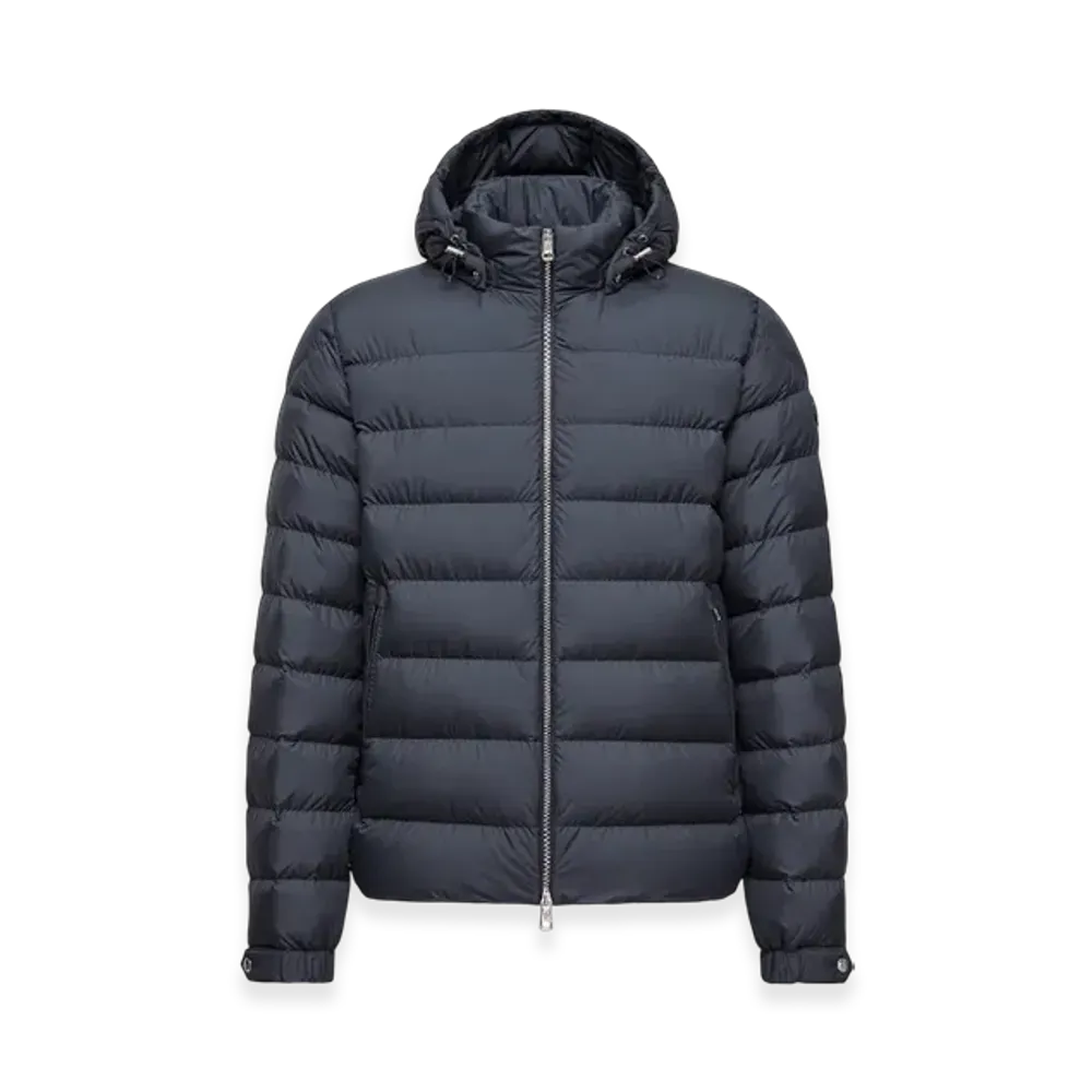 MONCLER Arneb Hooded Short Down Jacket "Navy Blue"
