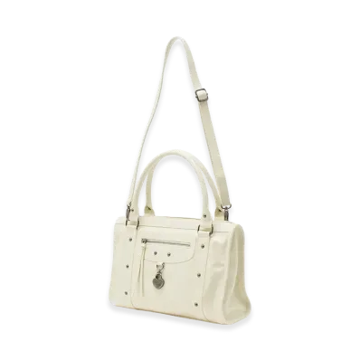 X-Girl Women's Heart Padlock Faux Leather 2Way Bag "White"