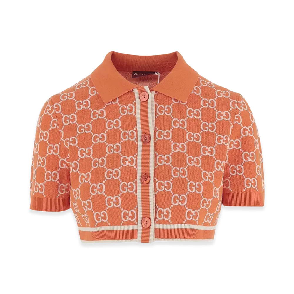 GUCCI Women's GG Jacquard Cardigan "Printed"