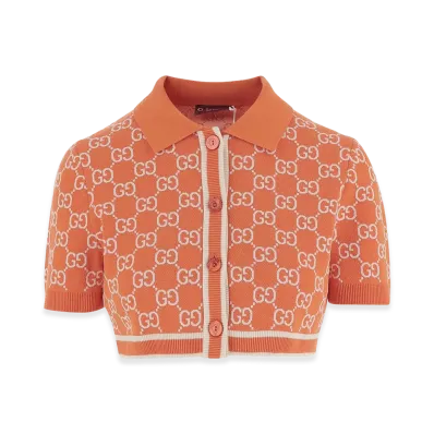 GUCCI Women's GG Jacquard Cardigan "Printed"