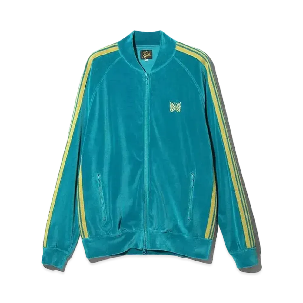 Needles RC Track Jacket - C/PE Velour "Blue"