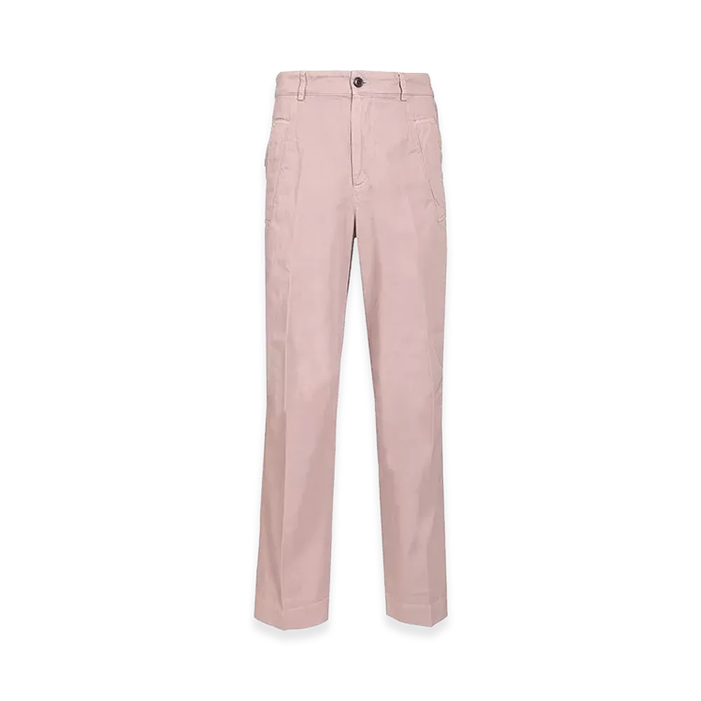 DRIES VAN NOTEN Otton Twill Trousers "Pink"