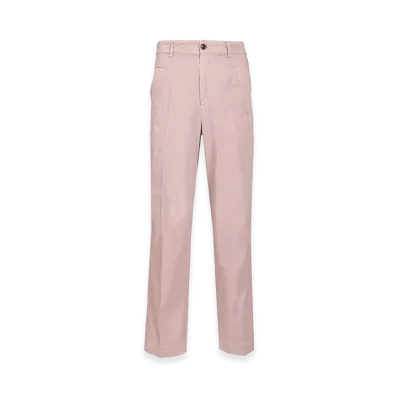 DRIES VAN NOTEN Otton Twill Trousers "Pink"