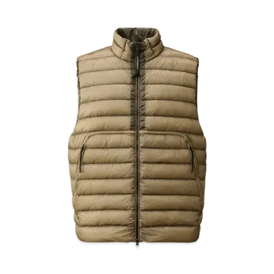 C.P Company D.D. Shell Lens Down Vest "Vintage Khaki"