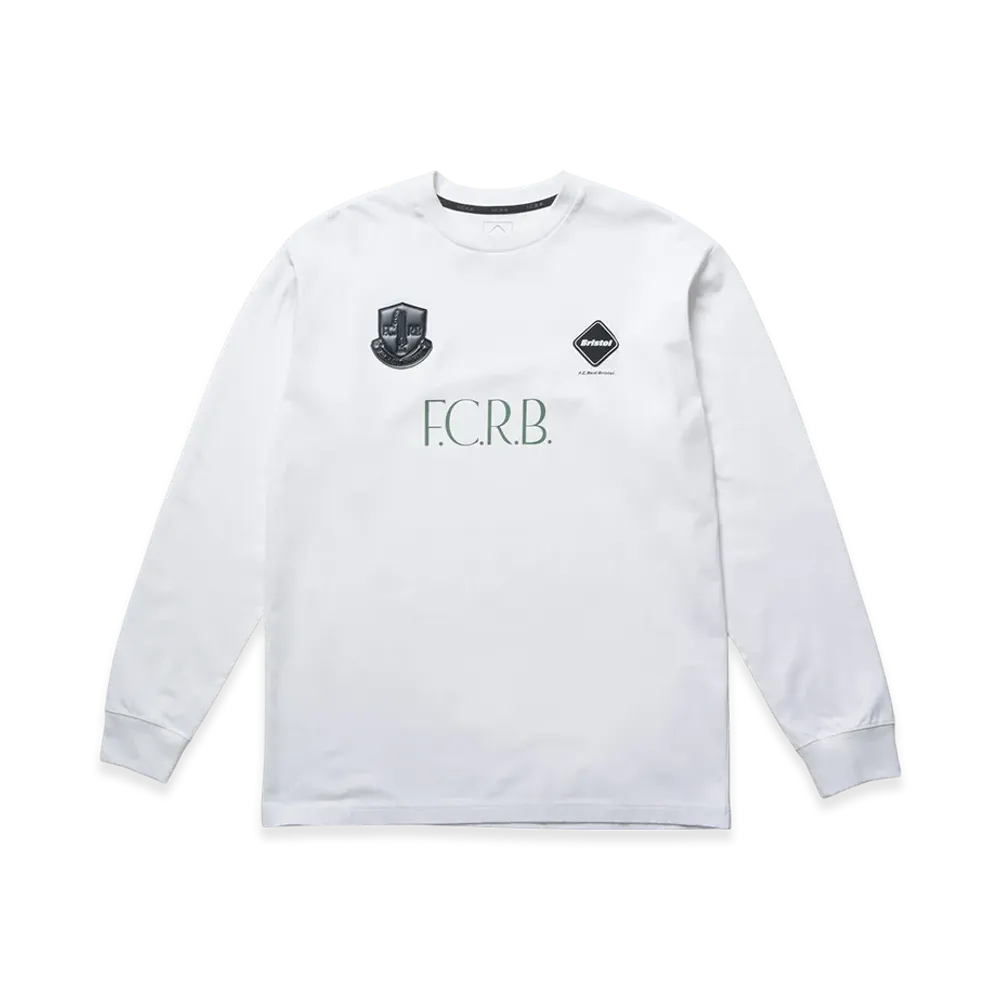 F.C.Real Bristol Lettered L/S Tee "White"