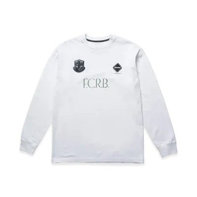 F.C.Real Bristol Lettered L/S Tee "White"