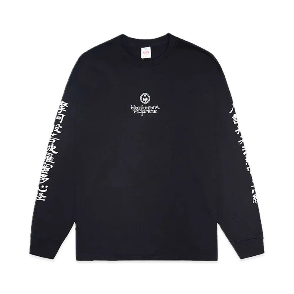 Supreme x Blackmeans L/S Tee "Black"