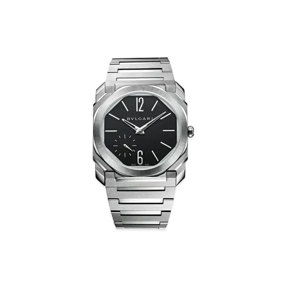 BVLGARI Octo Finissimo Watch "Stainless Steel/Matte Black"