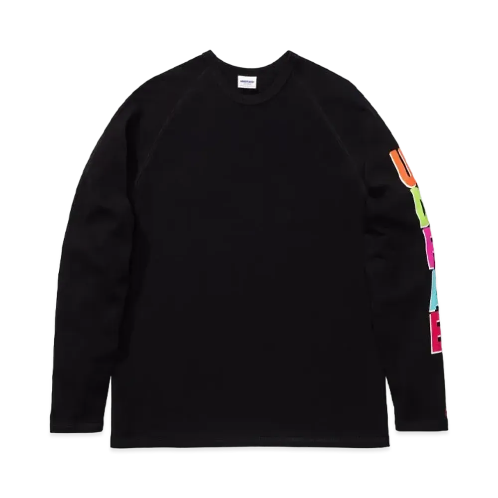UNDEFEATED STACKED L/S RAGLAN - 10032 "Black"