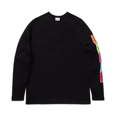 UNDEFEATED STACKED L/S RAGLAN - 10032 "Black"