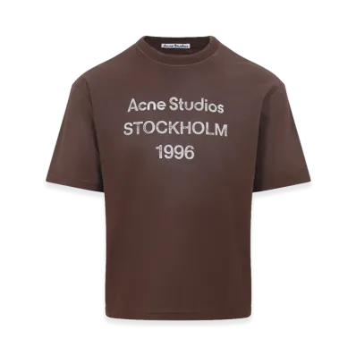 Acne Studios Cotton And Hemp Tee "Brown"