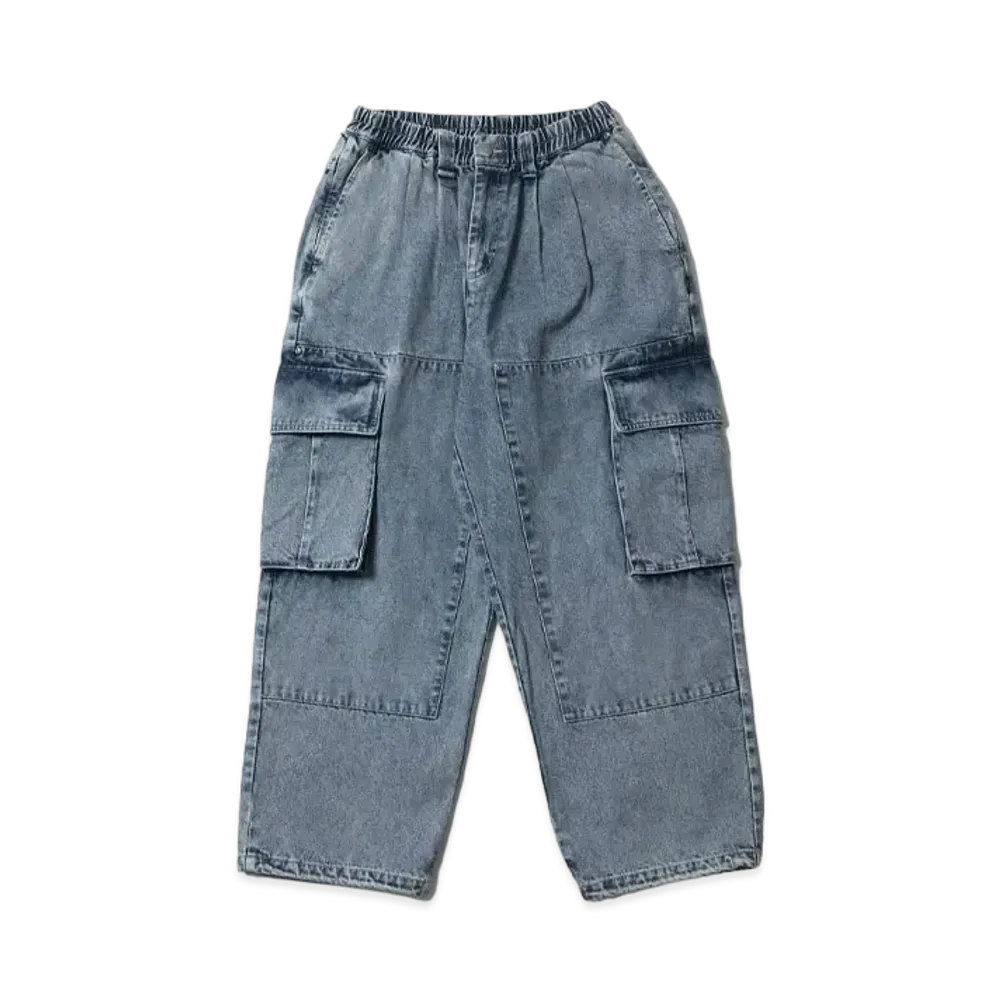 MFC STORE x SOSHI NET 「Dobon」 Cargo Pants "Acid Blue"