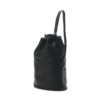 Yohji Yamamoto Y's SEMI GLOSS COMBI LEATHER BON SAC "Black"