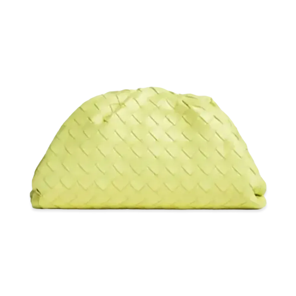 Bottega Veneta Teen Pouch Clutch "Bright Yellow"