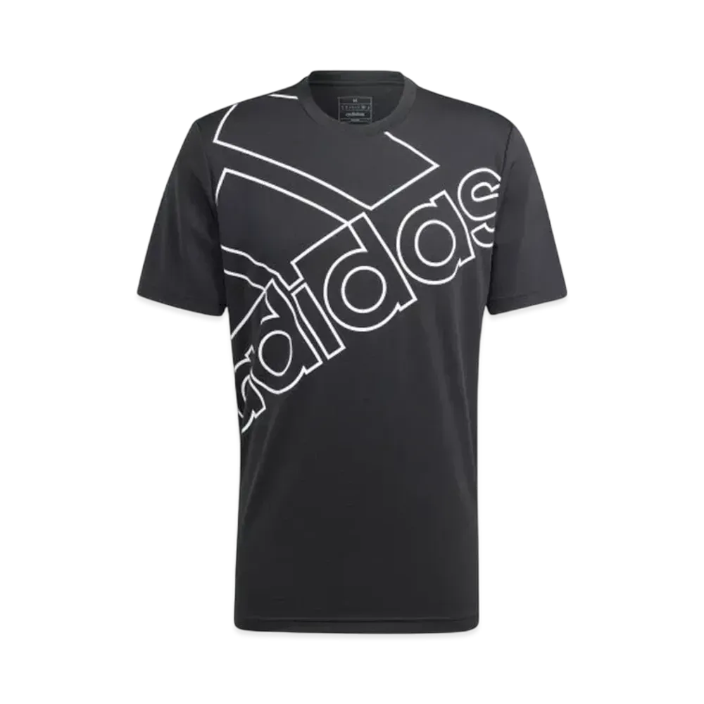 adidas Aeroready Training Logo Graphic Short Sleeve T-Shirt "Black/White"