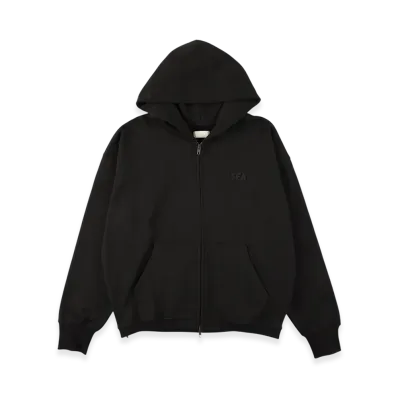 WIND AND SEA Cozy Zip Hooded Sweatshirt "Black"