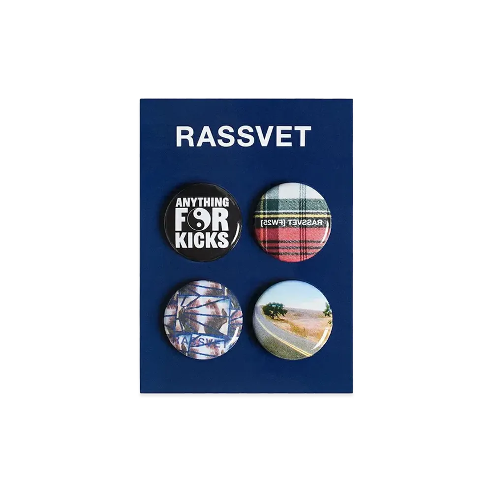 RASSVET Set of 4 Pins Plastic "Multi"