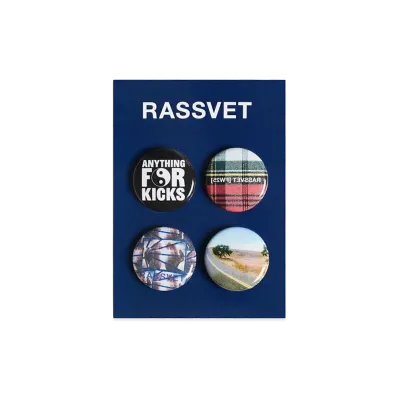 RASSVET Set of 4 Pins Plastic "Multi"