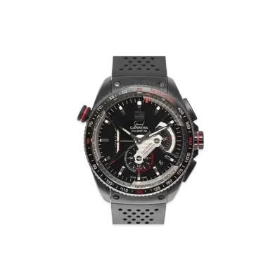 TAG Heuer Ground Carrera Calibre 36RS Chronograph Rubber Belt "Black" CAV5185.FT6020