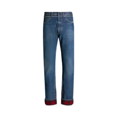 Maison Margiela Pendleton Yoke Jeans "Navy"