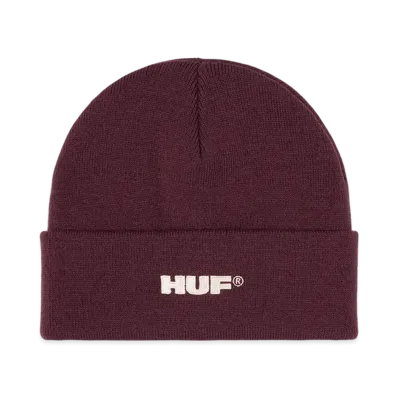 HUF WINTER 25 All Caps Cuff Beanie "Burgundy"