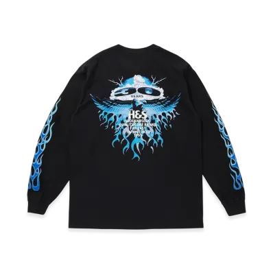 Hide and Seek 30th L/S Tee "Black/Blue"