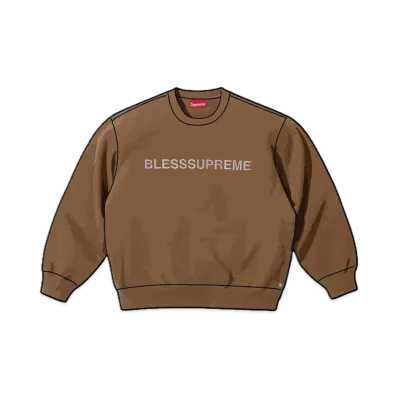 Supreme x BLESS Crewneck "Olive Brown"