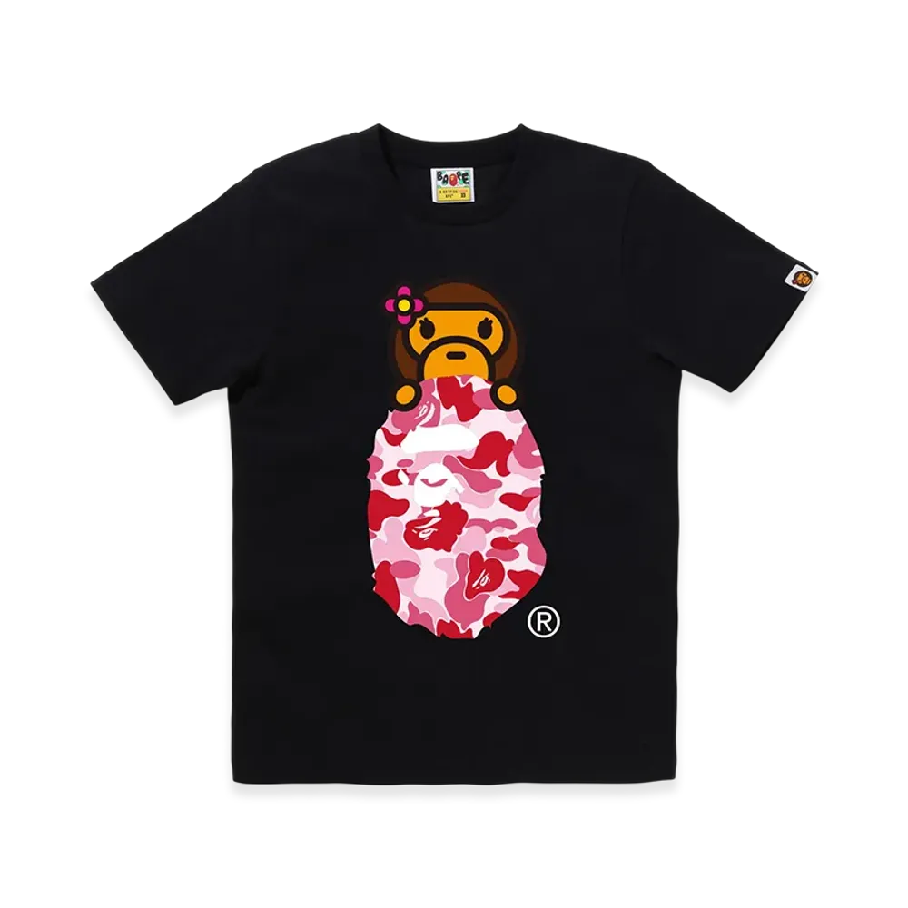 A BATHING APE ABC Camo Lisa On Ape Head "Black/Pink"