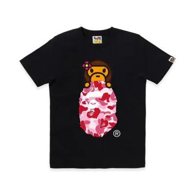 A BATHING APE ABC Camo Lisa On Ape Head "Black/Pink"