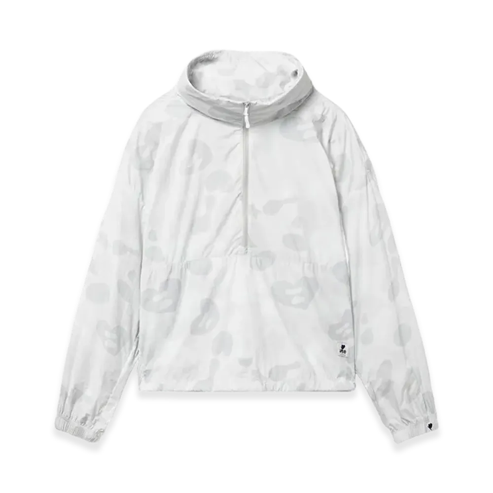 A BATHING APE Women's Oversize Camo Pullover "Gray"