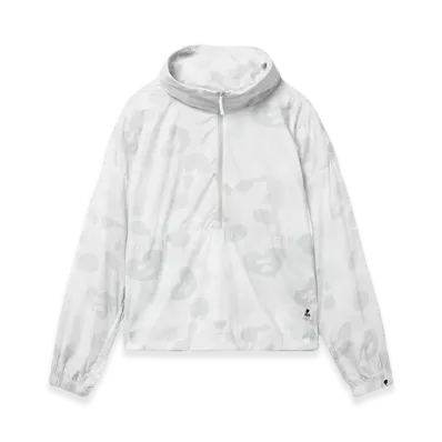 A BATHING APE Women's Oversize Camo Pullover "Gray"