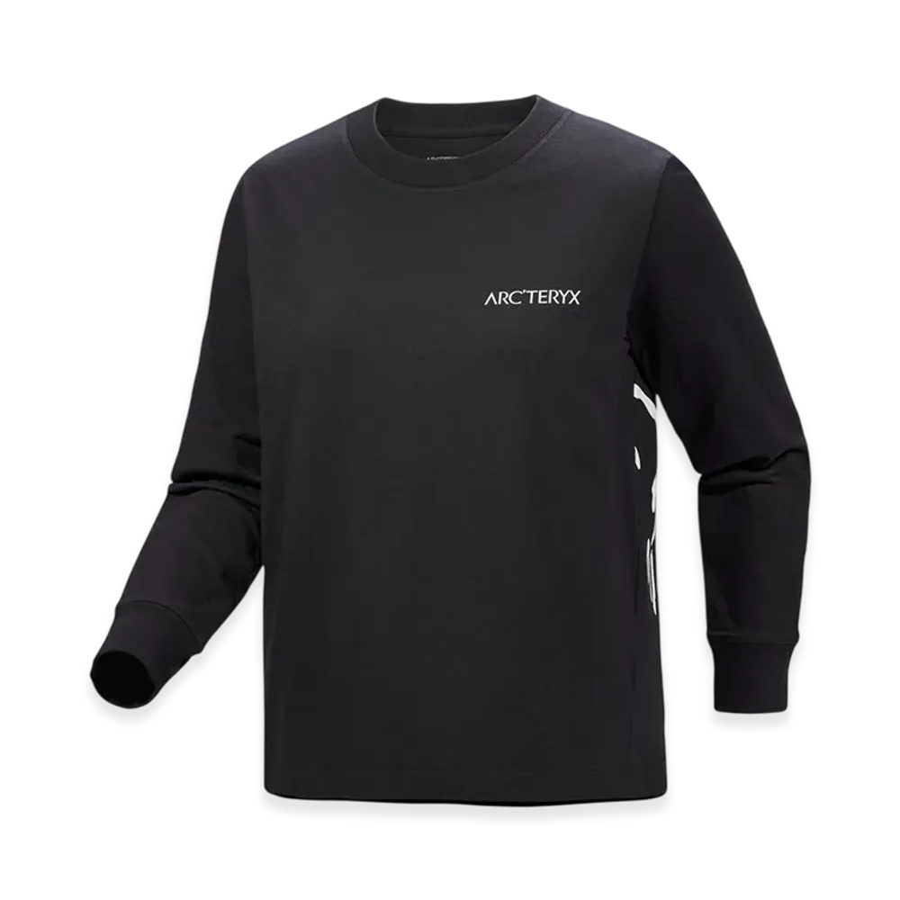 ARC'TERYX Women's Kragg Cotton Bird Crew LS "Black/White" X000008469