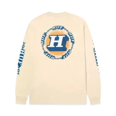 HUF Spring 24 Dependable Ls Tee "Wheat"
