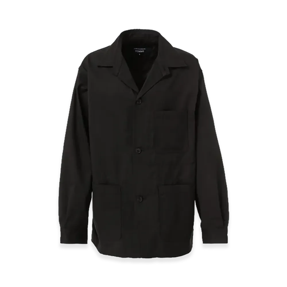 COMME des GARCONS HOMME Ester Wool Twill Jacket "Black"