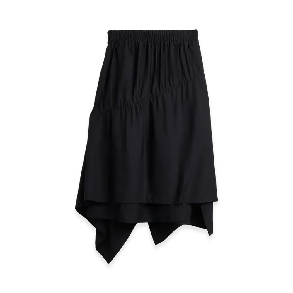 Y-3 Rayon Twill Skirt "Black"