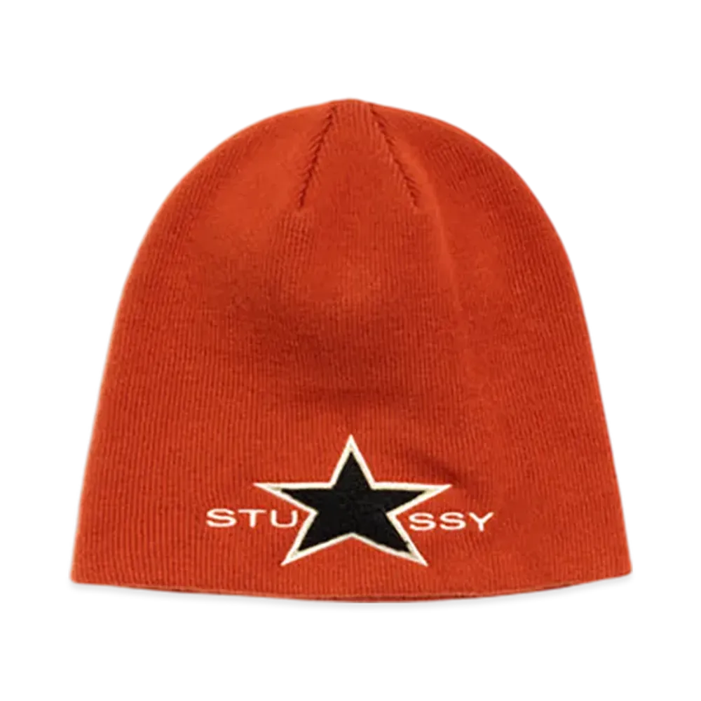 Stussy Skullcap Star Patch "Rust"