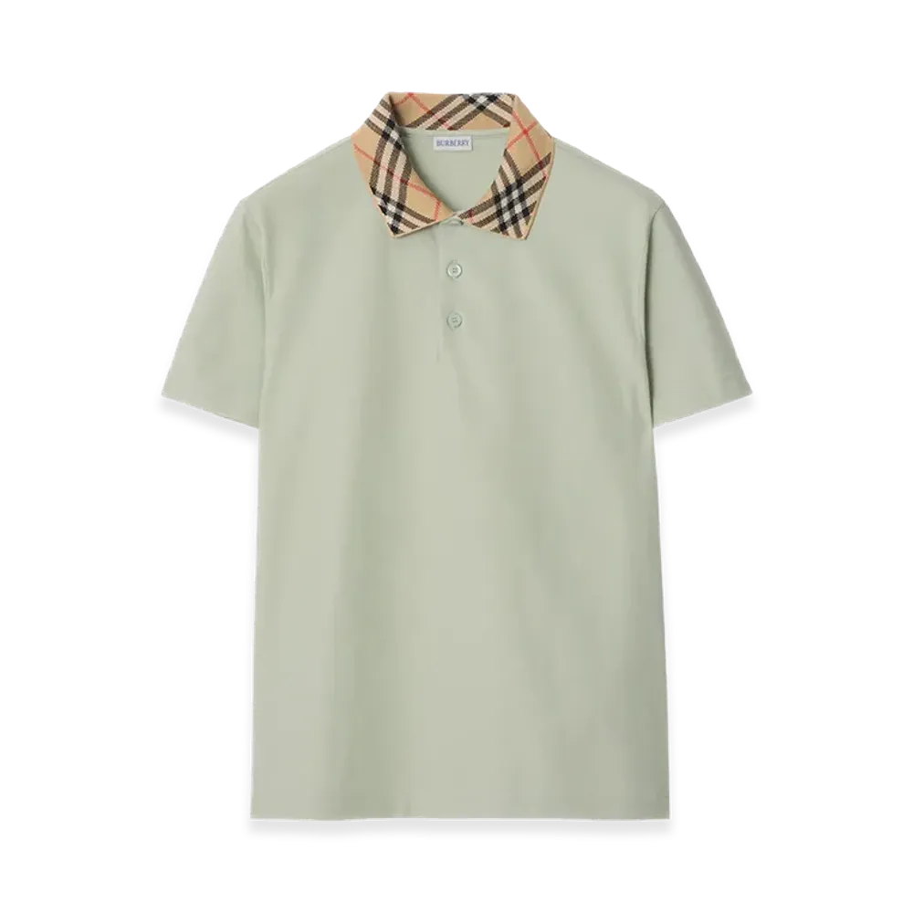 Burberry Mint Piquet Polo Shirt "Green"