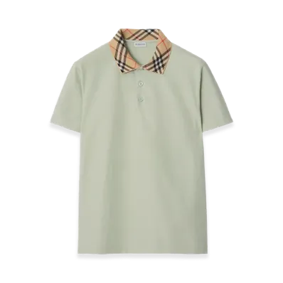 Burberry Mint Piquet Polo Shirt "Green"