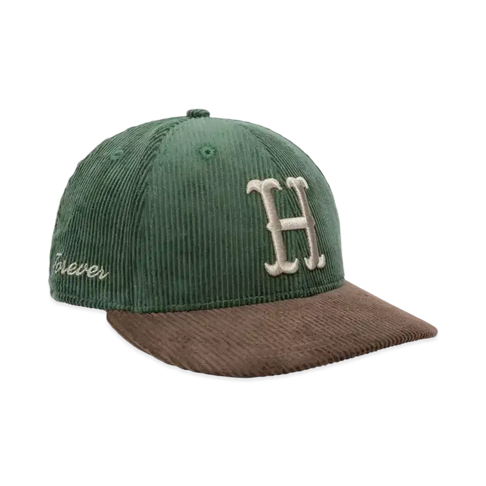 HUF x NEW ERA Classic H Corduroy Hat "Dark Green"