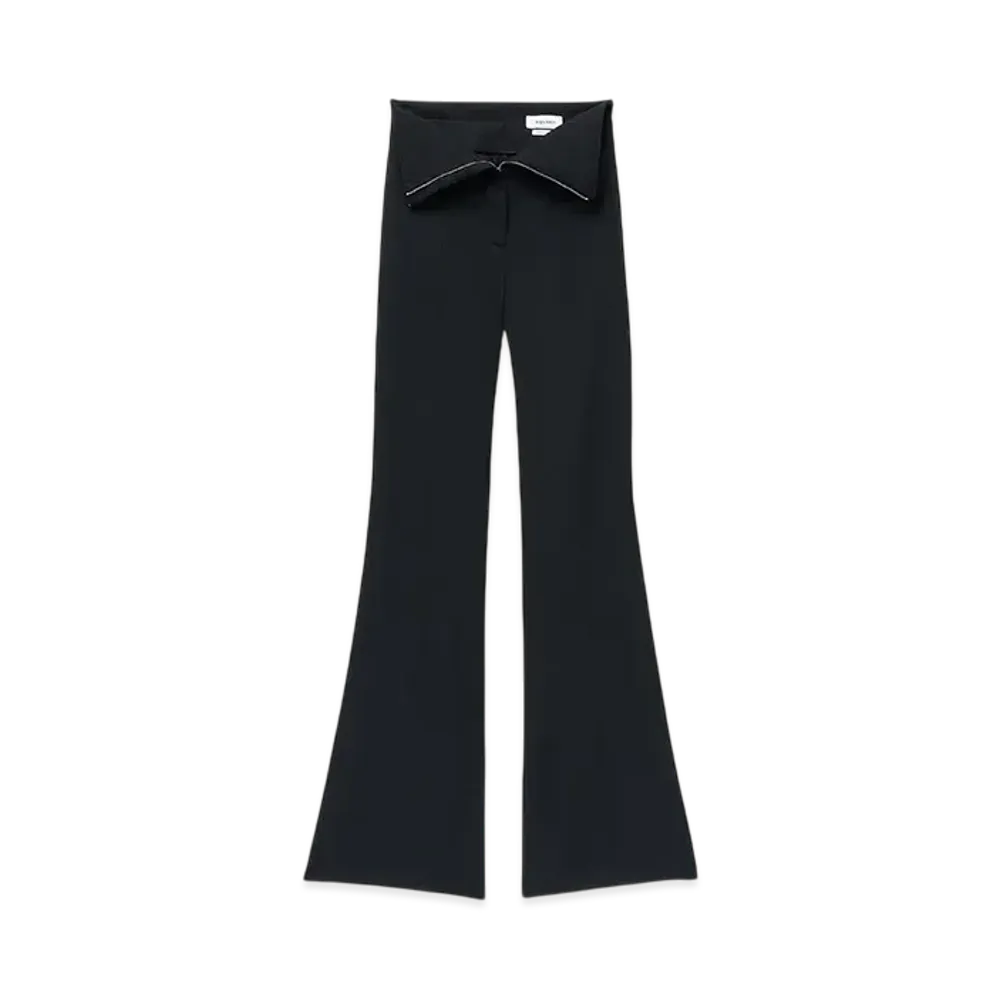 Alexander McQUEEN Foldover Waist Tailored Pants "Black"