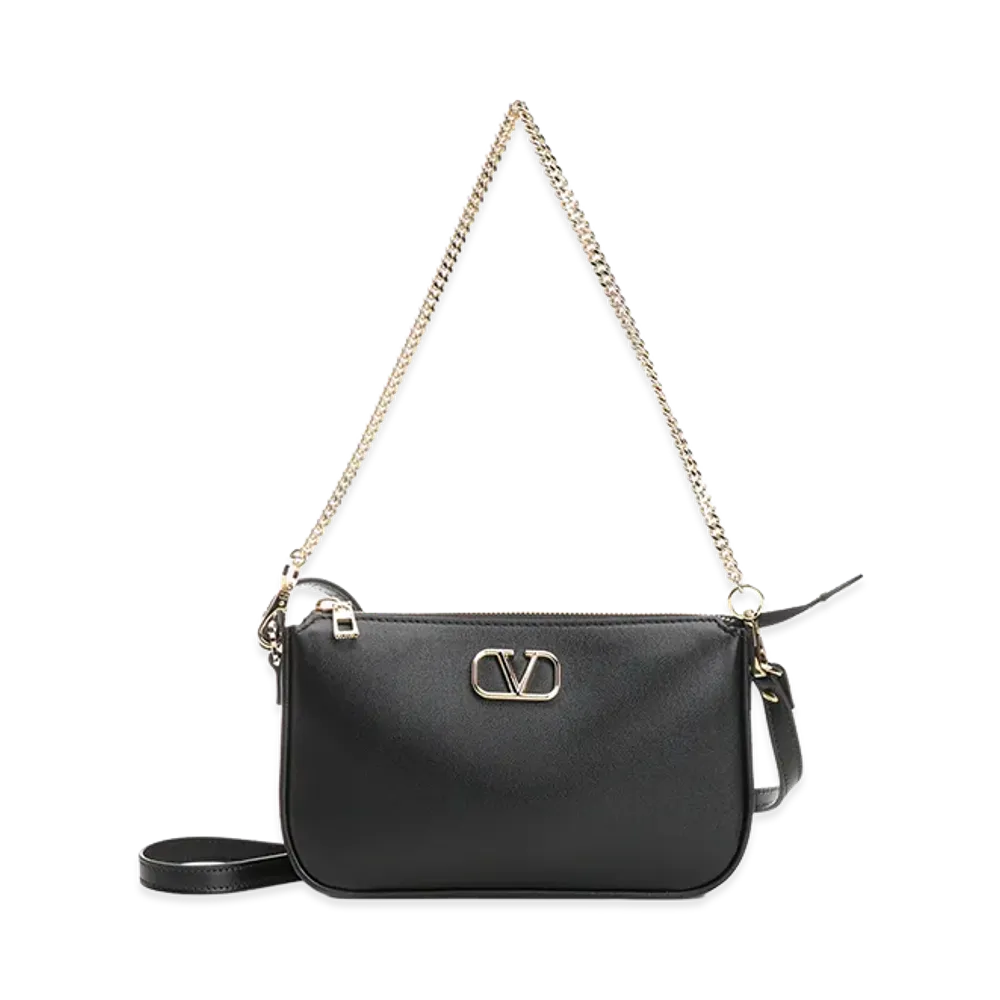 Valentino Women's "Vlogo" Mini Shoulder Bag "Black"