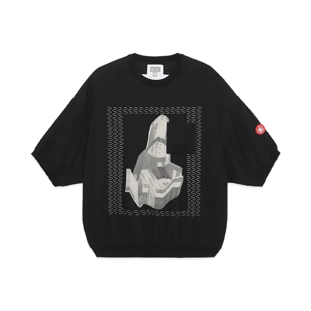 Cav Empt (C.E) Gauze Short Sleeve Crew Neck "Black"