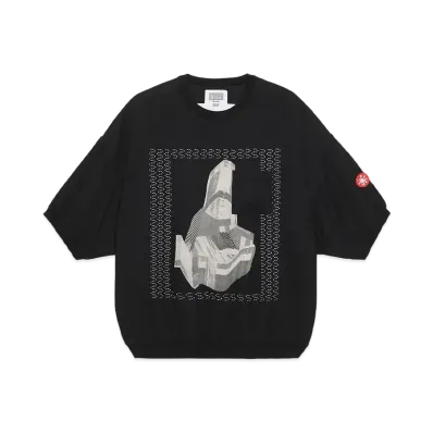 Cav Empt (C.E) Gauze Short Sleeve Crew Neck "Black"